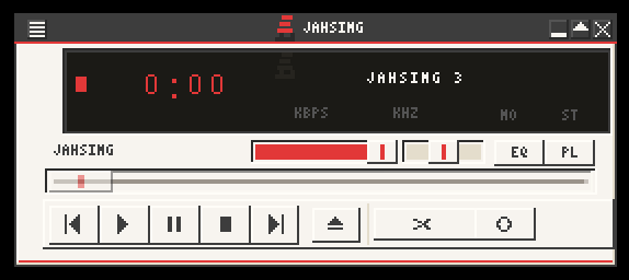 JahSing 3 running its bundled Kanata-stone classic skin.