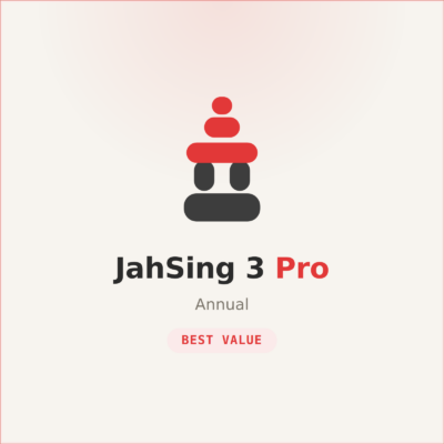 JahSing 3 Pro — Annual subscription — best value